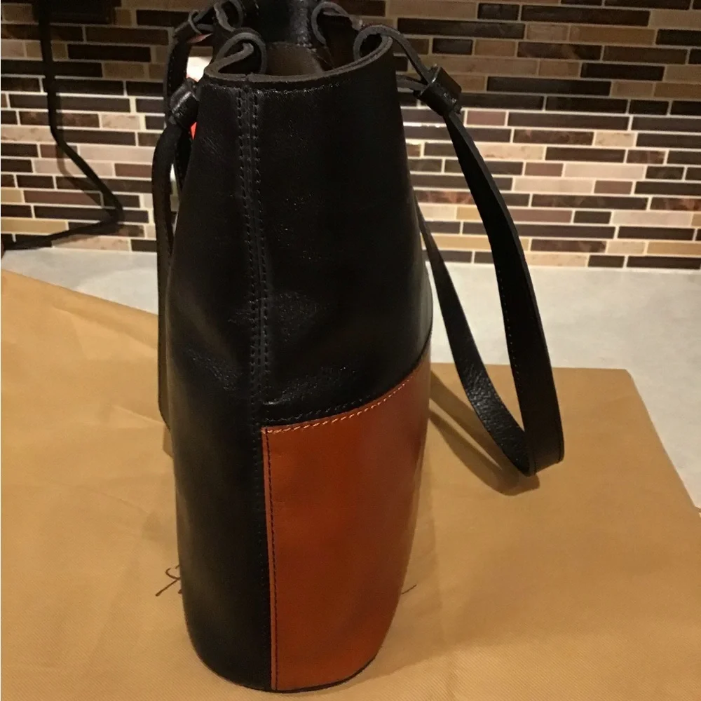 Patricia Nash Tote Bag Colorblock Danville Handbag black / brown